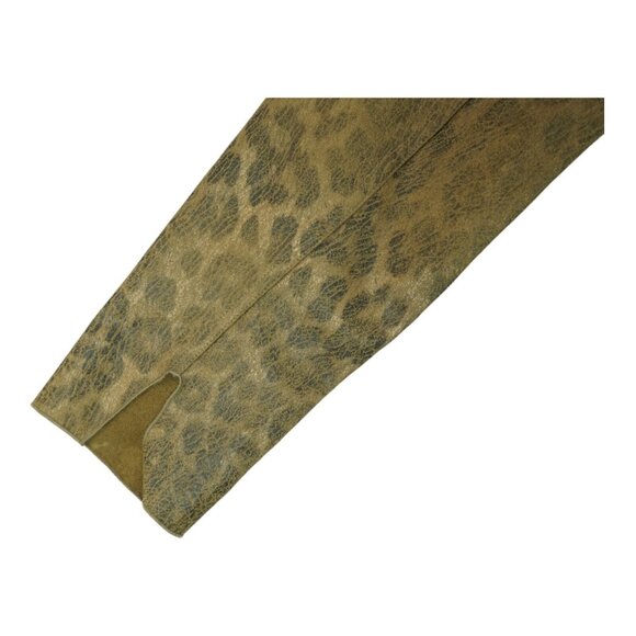 Meryl Diamond Reversible Coat‎ Faux Fur Leopard Pattern Size M Button Clousure - Picture 7 of 7